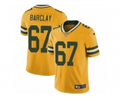Men's Nike Green Bay Packers #67 Don Barclay Limited Gold Rush NFL Jersey