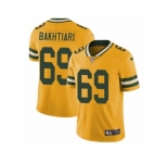 Men's Nike Green Bay Packers #69 David Bakhtiari Limited Gold Rush NFL Jersey
