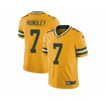 Men's Nike Green Bay Packers #7 Brett Hundley Limited Gold Rush NFL Jersey