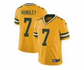 Men's Nike Green Bay Packers #7 Brett Hundley Limited Gold Rush NFL Jersey