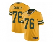 Men's Nike Green Bay Packers #76 Mike Daniels Limited Gold Rush NFL Jersey