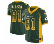 Men's Nike Green Bay Packers #81 Geronimo Allison Limited Green Rush Drift Fashion NFL Jersey