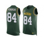 Men's Nike Green Bay Packers #84 Lance Kendricks Limited Green Player Name & Number Tank Top NFL Jersey
