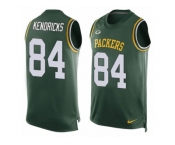 Men's Nike Green Bay Packers #84 Lance Kendricks Limited Green Player Name & Number Tank Top NFL Jersey