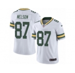 Men's Nike Green Bay Packers #87 Jordy Nelson Limited White Rush NFL Jersey