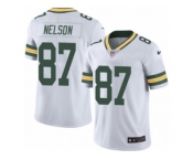 Men's Nike Green Bay Packers #87 Jordy Nelson Limited White Rush NFL Jersey