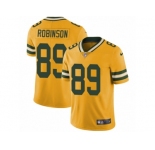 Men's Nike Green Bay Packers #89 Dave Robinson Limited Gold Rush NFL Jersey