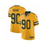 Men's Nike Green Bay Packers #90 Montravius Adams Limited Gold Rush NFL Jersey