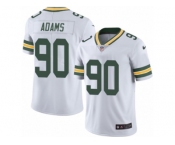 Men's Nike Green Bay Packers #90 Montravius Adams Limited White Rush NFL Jersey