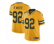 Men's Nike Green Bay Packers #92 Reggie White Limited Gold Rush NFL Jersey