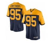 Men's Nike Green Bay Packers #95 Ricky Jean-Francois Limited Navy Blue Alternate NFL Jersey