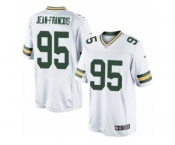 Men's Nike Green Bay Packers #95 Ricky Jean-Francois Limited White NFL Jersey
