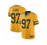 Men's Nike Green Bay Packers #97 Kenny Clark Limited Gold Rush NFL Jersey