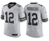 Nike Green Bay Packers #12 Aaron Rodgers 2016 Gridiron Gray II Men's NFL Limited Jersey