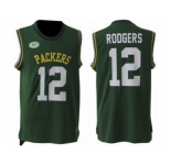 Nike Green Bay Packers #12 Aaron Rodgers Green Team Color Men Stitched NFL Limited Tank Top Jersey