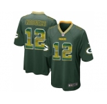 Nike Green Bay Packers #12 Aaron Rodgers Green Team Color Men's Stitched NFL Limited Strobe Jersey