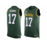 Nike Green Bay Packers #17 Davante Adams Green Team Color Men's Stitched NFL Limited Tank Top Jersey
