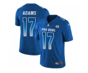 Nike Green Bay Packers #17 Davante Adams Royal Men Stitched NFL Limited NFC 2018 Pro Bowl Jersey