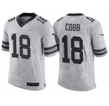 Nike Green Bay Packers #18 Randall Cobb 2016 Gridiron Gray II Men's NFL Limited Jersey