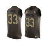 Nike Green Bay Packers #33 Micah Hyde Green Men's Stitched NFL Limited Salute To Service Tank Top Jersey