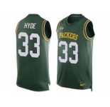 Nike Green Bay Packers #33 Micah Hyde Green Team Color Men's Stitched NFL Limited Tank Top Jersey
