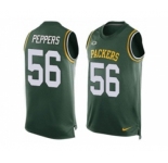 Nike Green Bay Packers #56 Julius Peppers Green Team Color Men's Stitched NFL Limited Tank Top Jersey