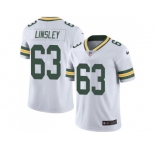 Nike Green Bay Packers #63 Corey Linsley White Men's Stitched NFL Limited Rush Jersey