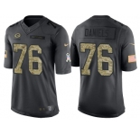 Nike Green Bay Packers #76 Mike Daniels Men's Stitched Black NFL Salute to Service Limited Jerseys