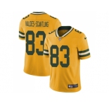 Nike Green Bay Packers #83 Marquez Valdes-Scantling Yellow Men Stitched NFL Limited Rush Jersey