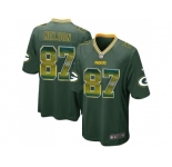 Nike Green Bay Packers #87 Jordy Nelson Green Team Color Men's Stitched NFL Limited Strobe Jersey