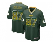 Nike Green Bay Packers #87 Jordy Nelson Green Team Color Men's Stitched NFL Limited Strobe Jersey