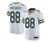 Nike Green Bay Packers #88 Ty Montgomery White Men's Stitched NFL Limited Rush Jersey