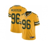 Nike Green Bay Packers #96 Muhammad Wilkerson Yellow Men Stitched NFL Limited Rush Jersey