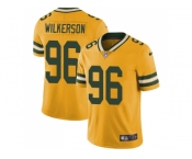 Nike Green Bay Packers #96 Muhammad Wilkerson Yellow Men Stitched NFL Limited Rush Jersey