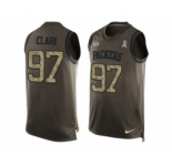 Nike Green Bay Packers #97 Kenny Clark Green Men's Stitched NFL Limited Salute To Service Tank Top Jersey