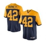 Nike Limited Morgan Burnett Navy Blue Youth Jersey - Green Bay Packers #42 NFL Alternate
