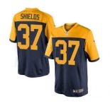 Nike Limited Sam Shields Navy Blue Youth Jersey - Green Bay Packers #37 NFL Alternate