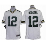 nike nfl jerseys green bay packers #12 rodgers white[nike limited]