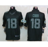 nike nfl jerseys green bay packers #18 cobb black[nike limited]