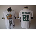 nike nfl jerseys green bay packers #21 woodson white helmet tri-blend limited]