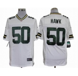 nike nfl jerseys green bay packers #50 hawk white[nike limited]