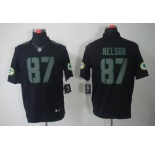 nike nfl jerseys green bay packers #87 nelson black[nike limited]