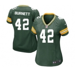Nike Game Morgan Burnett Green Women's Jersey - Green Bay Packers #42 NFL Home