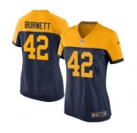 Nike Game Morgan Burnett Navy Blue Women's Jersey - Green Bay Packers #42 NFL Alternate
