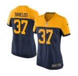 Nike Game Sam Shields Navy Blue Women's Jersey - Green Bay Packers #37 NFL Alternate