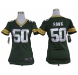 Nike women nfl jerseys Green Bay Packers #50 Hawk Green [nike]