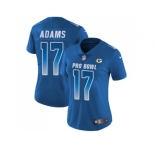Women Nike Green Bay Packers #17 Davante Adams Royal Stitched NFL Limited NFC 2018 Pro Bowl Jersey