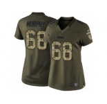 Women Nike Green Bay Packers #68 Kyle Murphy Limited Green Salute to Service NFL Jersey
