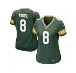 Women Nike Green Bay Packers #8 Justin Vogel Game Green Team Color NFL Jersey