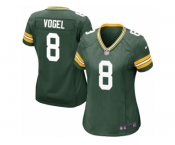 Women Nike Green Bay Packers #8 Justin Vogel Game Green Team Color NFL Jersey